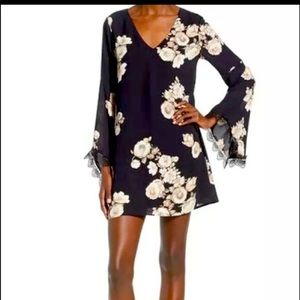 Astr  Black floral Dress